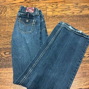 YMI Dark Blue Boot Cut Jeans for Women